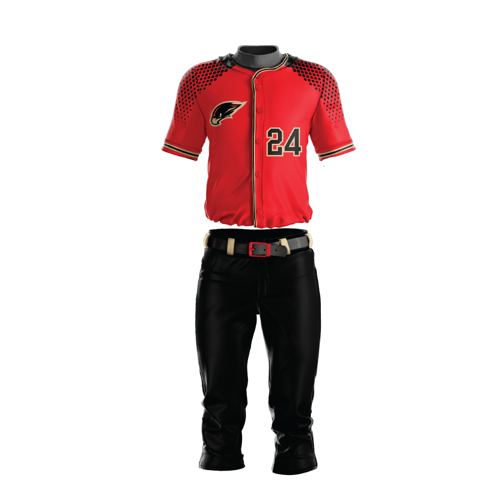 baseball uniforms with black pants