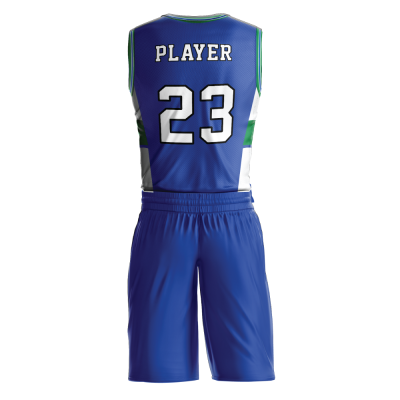 Custom basketball uniform sublimated 507 back view