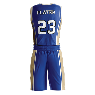 Custom basketball uniform PRO 247 back view