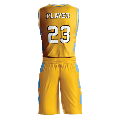 Custom basketball uniform PRO 275 back view