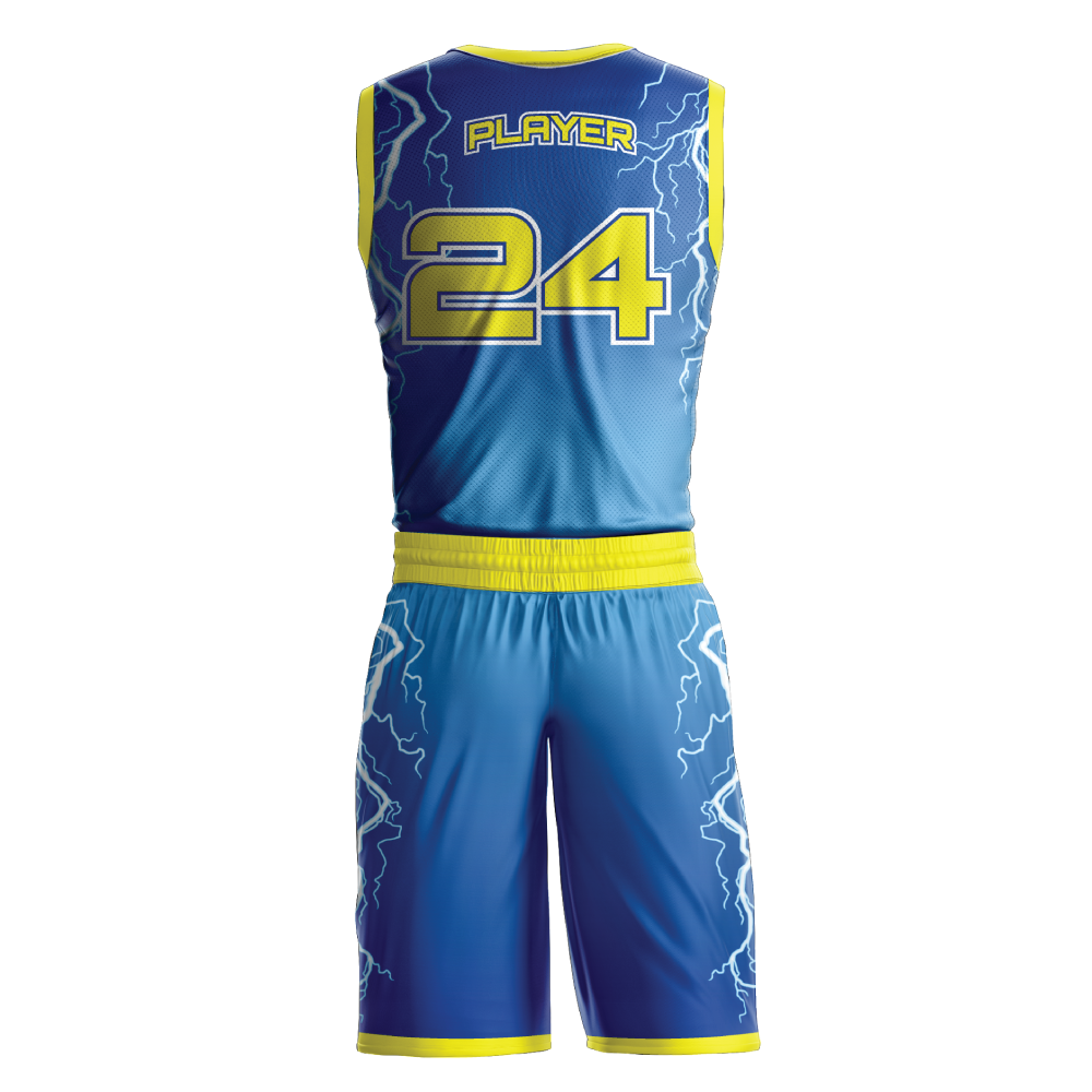 Blue,Yellow Cheap Basketball Jersey Uniform