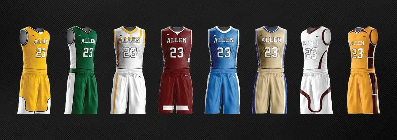 Full Custom made basketball uniform in any color 
