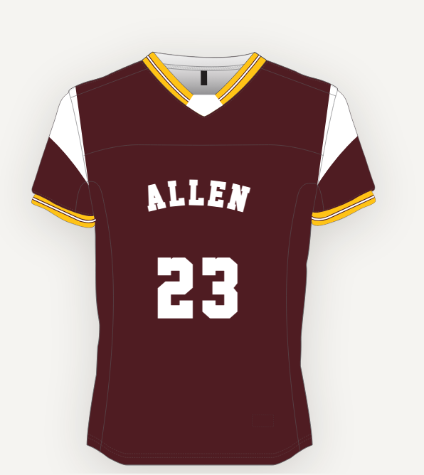 Maroon Blitz jersey