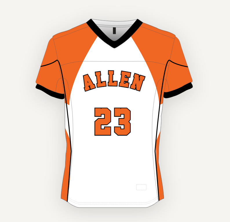Copper Blaze flag football jersey
