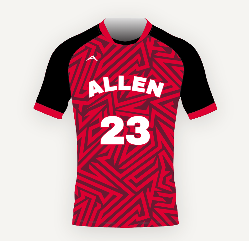 Crimson Maze soccer jersey