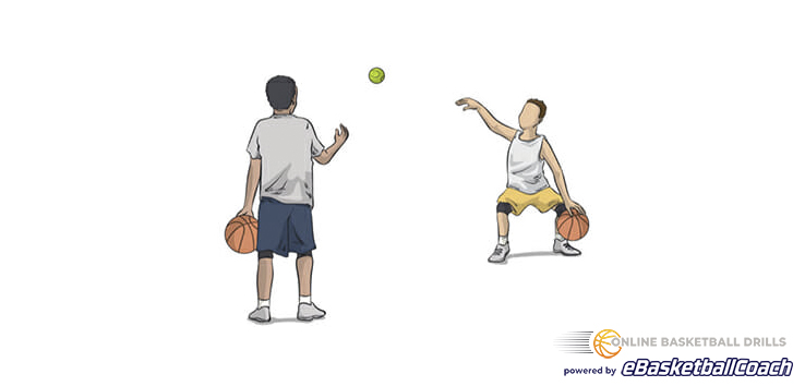 dribble-and-toss-drill