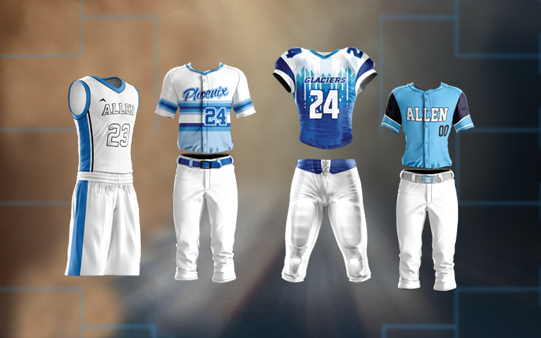 Team Sports Uniforms Allen Sportswear Custom Team Packages